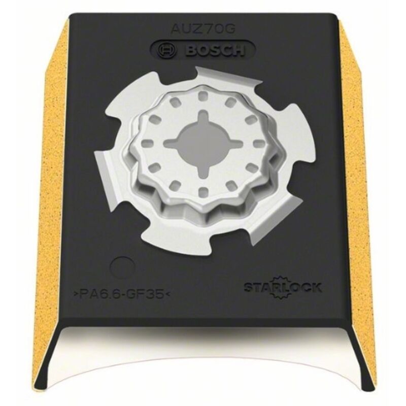 Taco Lijador Perfiles Bosch Starlock AUZ 70 G - Para Superficies Redondeadas Hasta 55 Mm | Incluye 4 Hojas De Lija
