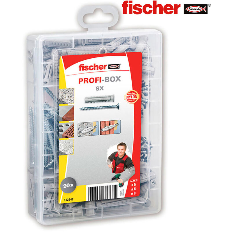 fischer - Tacos pladur DuoTec, para soporte tv 10 mm, Caja 50 uds