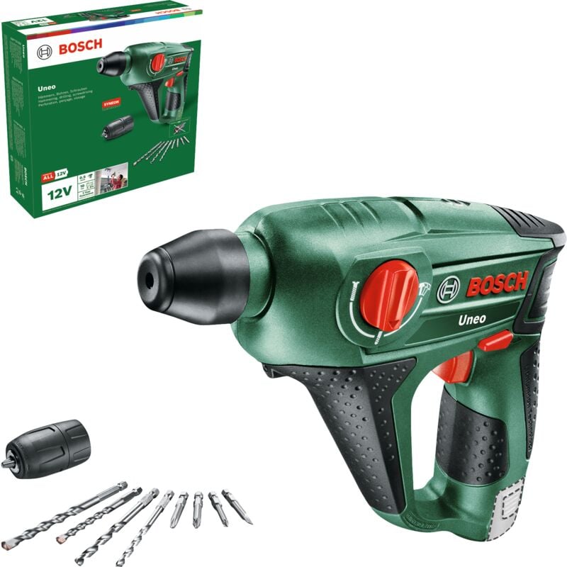 BOSCH 060398400C Martillo perforador a batería Uneo (Sin batería ni cargador)