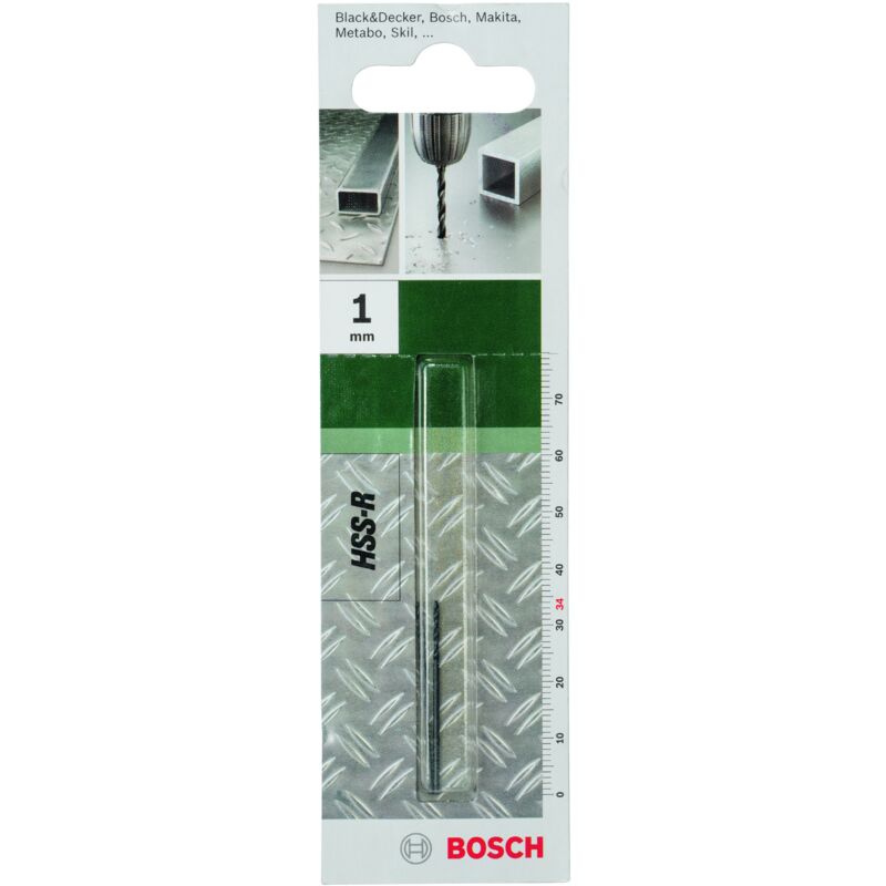 BOSCH 2609255000 Broca para metal HSS-R DIN 338 Ø 10 mm- L- 34 mm