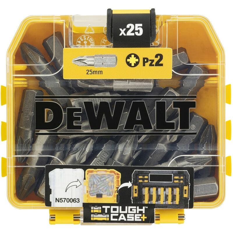 DEWALT DT71521-QZ - Juego de 25 puntas Pz2 de 25 mm