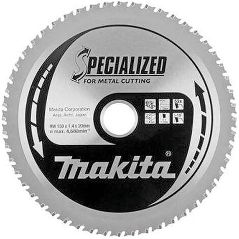 MAKITA B-47042 Disco HM 150/20/52D Batería especial metal