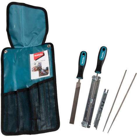 Makita Afilador de Motosierras D-72160, herramienta profesional para mantenimiento de cadenas, alta precisión, diseño compacto, compatibilidad con múltiples dispositivos