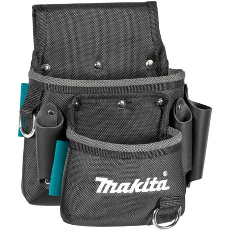 Borsa Portaattrezzi Makita E-15198 - 2 Scomparti, 3 Portautensili In Pelle, Ideale Per Lavori Professionali - Foto 8
