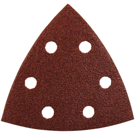 MAKITA P-33277 LIJA DE VELCRO TRIANGULAR PARA MADERA DURA, TABLEROS DE OBRA Y METAL G80 10PCS
