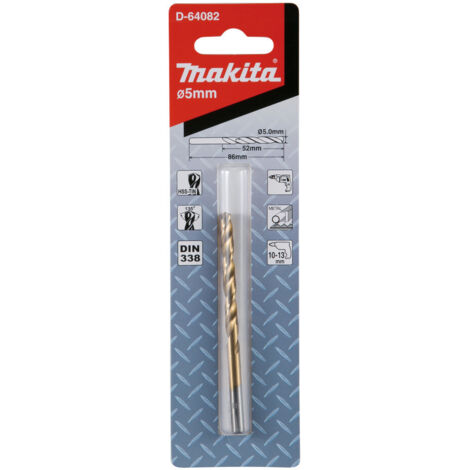 MAKITA D-64082 Broca de metal HSS-TIN 50x86mm (1/2)