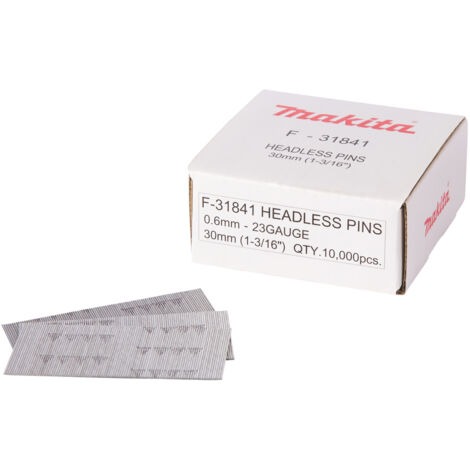 F-31841 Clavos pin, 0,6 x 30 mm, 23 Ga, 10 000 pcs