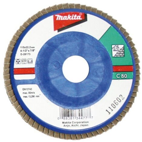 MAKITA D-28248 DISCO DE LÁMINAS DE CARBURO DE SILICIO NYLON 180MM G120 (1/2)