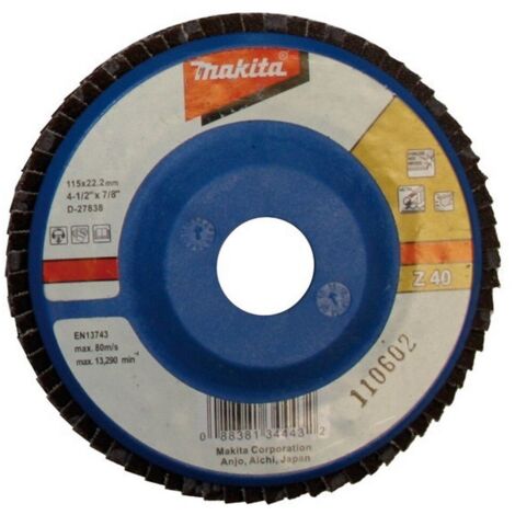 MAKITA D-27947 DISCO DE LÁMINAS DE ZIRCONIO NYLON 180MM G60 (1/3)