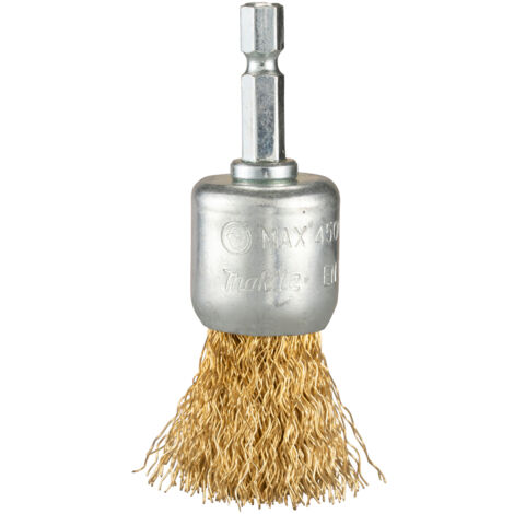 D-73726 Cepillo de acabado latonado para taladro, 24 mm, 0,3 mm, 1/4" (1/3)
