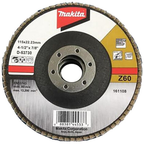 MAKITA D-53730 Disco de láminas de Zirconio 115mm G60 (1/2)