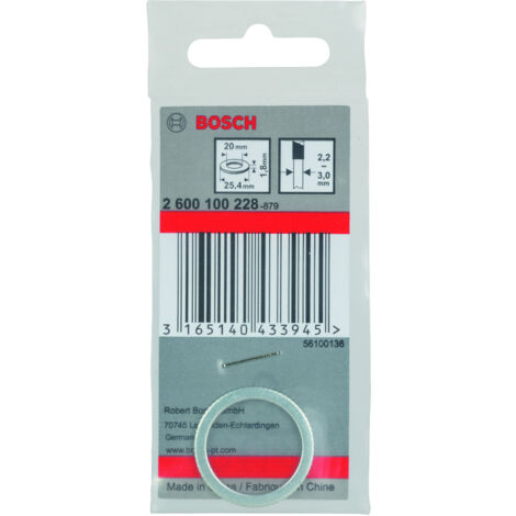 Anillo reductor hojas sierra circular 254 x 20 x 18 mm  BOSCH 2600100228