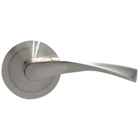 Manilla con roseta (Ø6,5 cm) en niquel satinado  MICEL 07082