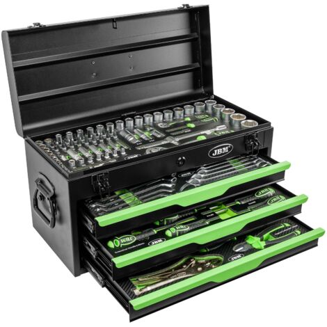 CAJA METALICA CON HERRAMIENTAS 143 PIEZAS CINCADO JBM54261