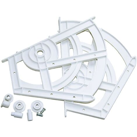 COMPAS MUEBLE ZAPATERO JUEGO 2 BALDAS BLANCO - 94025