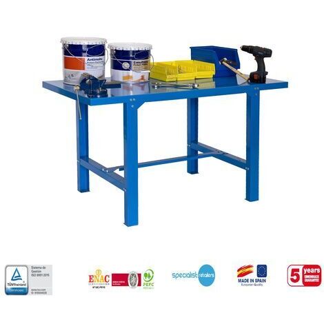 -CAHERSA- MESA DE TRABAJO SIMONWORK BT6L METAL 1BOX 1500x735 AZUL