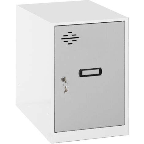 Casillero metálico SIMONLOCKER (47,5x30x50cm) BLANCO Y GRIS