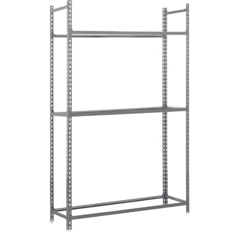 Estantería metálica sin tornillos SIMONAUTO de 3 estantes (200x90x40cm) GRIS