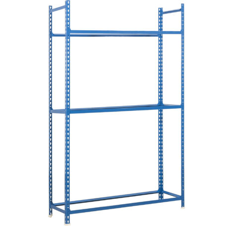 Estantería metálica sin tornillos SIMONAUTO de 3 estantes (200x90x40cm) AZUL
