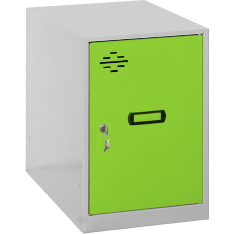 Taquillas metálicas SIMONLOCKER (47,5x30x50cm) GRIS Y VERDE (1/5)