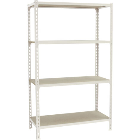 Estantería SIMONRACK Maderclick plus 4/300 1500 blanco/madera (1/5)
