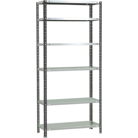 ESTANTERIA COMFORT 6/400 ANTRACITA/BLANCO 2000x900x400 (1/5)