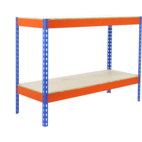Estantería SIMONRACK Ecoforte 1204-2 chipboard 900 az/nar/Madera (1/5)