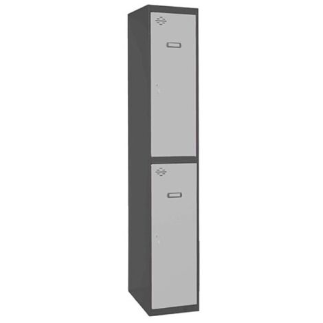 Taquillas metálicas SIMONLOCKER (180x40x50cm) ANTRACITA Y GRIS