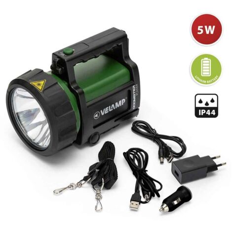 Proyector recargable anti blackout LED CREE 5W DOOMSTER POWER VELAMP