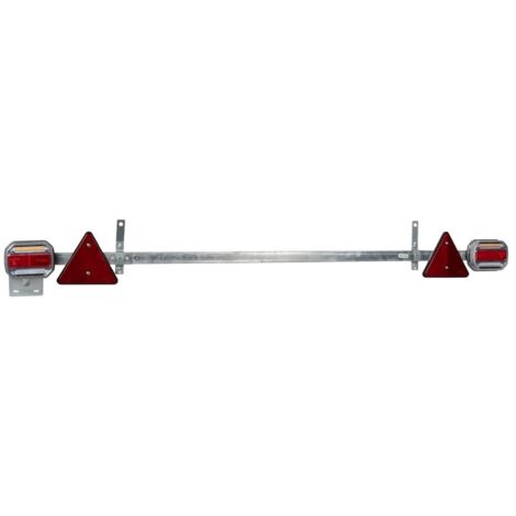 BARRA TELESCÓPICA PARA REMOLQUE CON 2 PILOTOS LED Y 2 CATAREFLECTANTES JBM 54161
