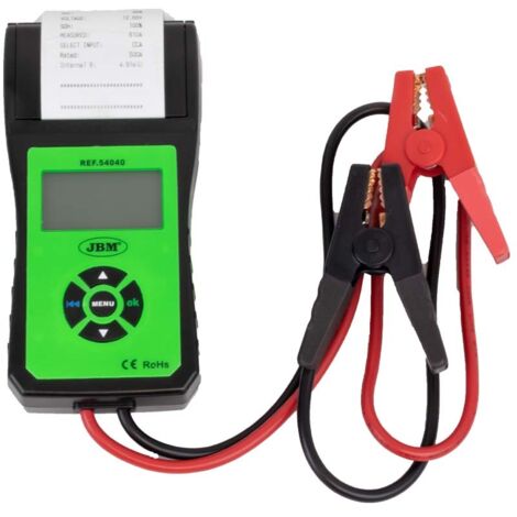 COMPROBADOR DE BATERÍA CON IMPRESORA JBM 54040