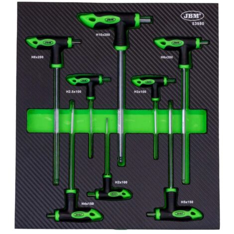 SET DE 9 LLAVES ALLEN EN FORMA DE T JBM CALIDAD Y RESISTENCIA