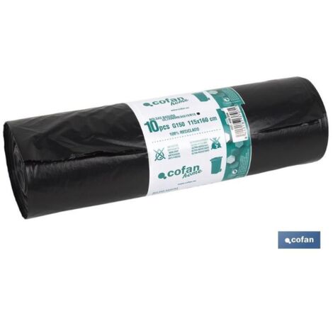 10 bolsas de basura con capacidad de 240 litros COFAN 41003304