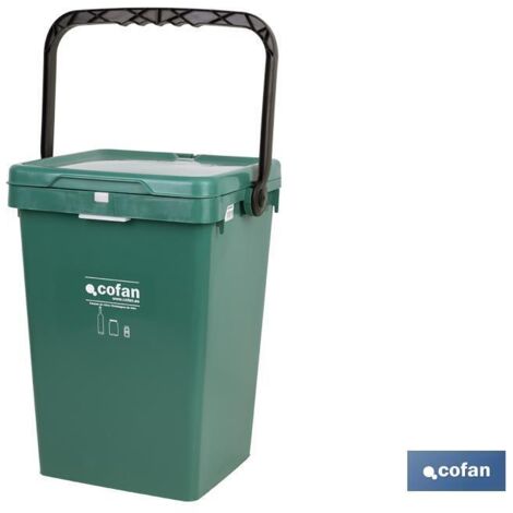 Contenedor verde para vidrio (25 l) COFAN 41003194