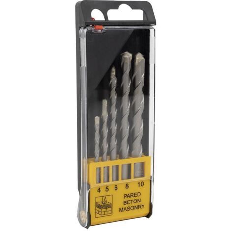Juego de 5 brocas para muros (Ø 4, 5, 6, 8 y 10 mm.) COFAN 09770002