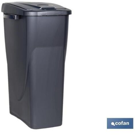 Cubo de basura gris para desechos en general (15 l) COFAN 41003412