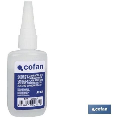 Adhesivo cianoacrilato de alta densidad (50 g) COFAN 15000034
