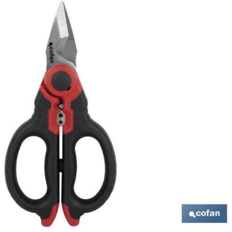 COFAN tijeras electricista profesional 160mm (pelacables/crimpar)