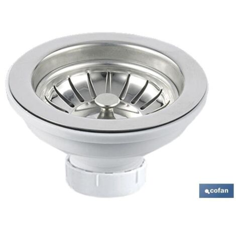 Válvula de fregadero 1½"x115 con cesta rejilla COFAN 65003007