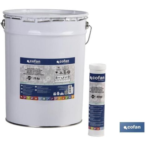 Cartucho de grasa blanca atóxica de 400 gr. COFAN 15502060
