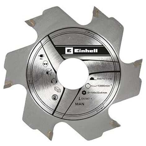 Disco para Engalletadora HM Ø100 x 22 x 3,8 mm Z6 EINHELL