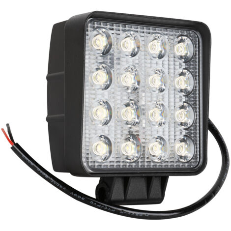 Faro de trabajo cuadrado de 16 LEDs de luz dispersa  JBM53045