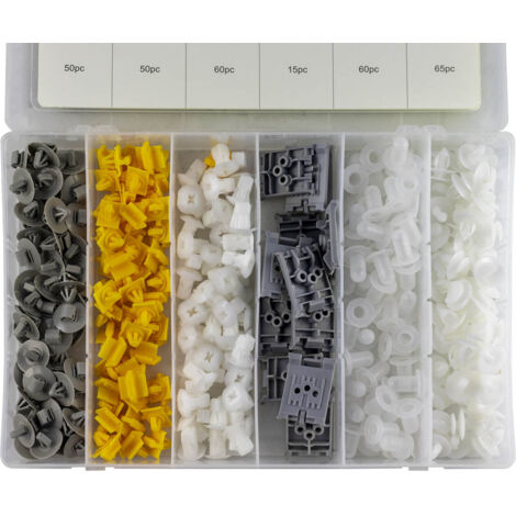 ESTUCHE DE CLIPS PLASTICOS RENAULT 300 PIEZAS JBM52897 (1/4)