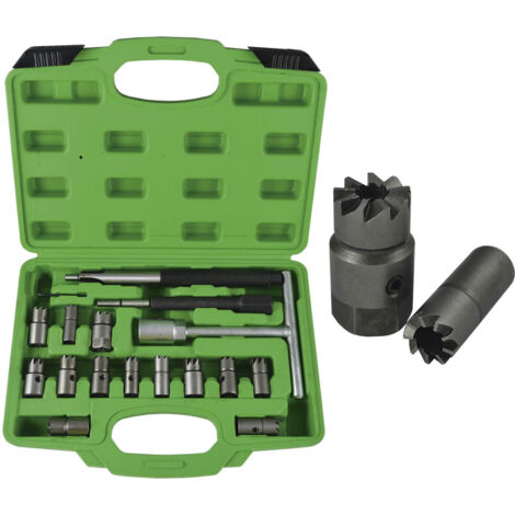 SET 17 PIEZAS ESCARIADOR INYECTORES  JBM52813