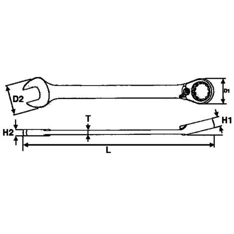 Llave combi carraca reversible, 11mm Tengtools 600511R