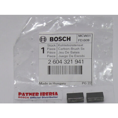 Repuesto original BOSCH 2604321941  Juego de escobillas de carbono