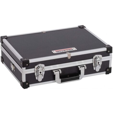 Maletín de Aluminio Kreator KRT640101B – 420x300x125 mm (Color Negro)