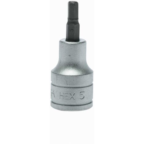 Llave de vaso 1/2´´. Vaso corto para agujeros hexagonales interiores 5mm TENGTOOLS 68200104 (1/2)