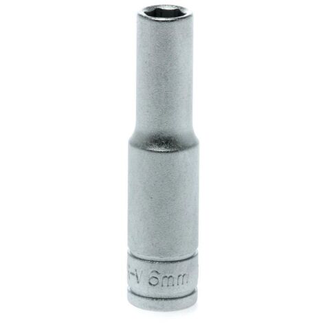Llave de vaso hexagonal 1/4´´, serie larga, métrico 6mm TENGTOOLS