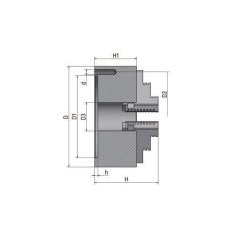 Plato de 3 garras Optimum Ø 125 mm OPTIMUM